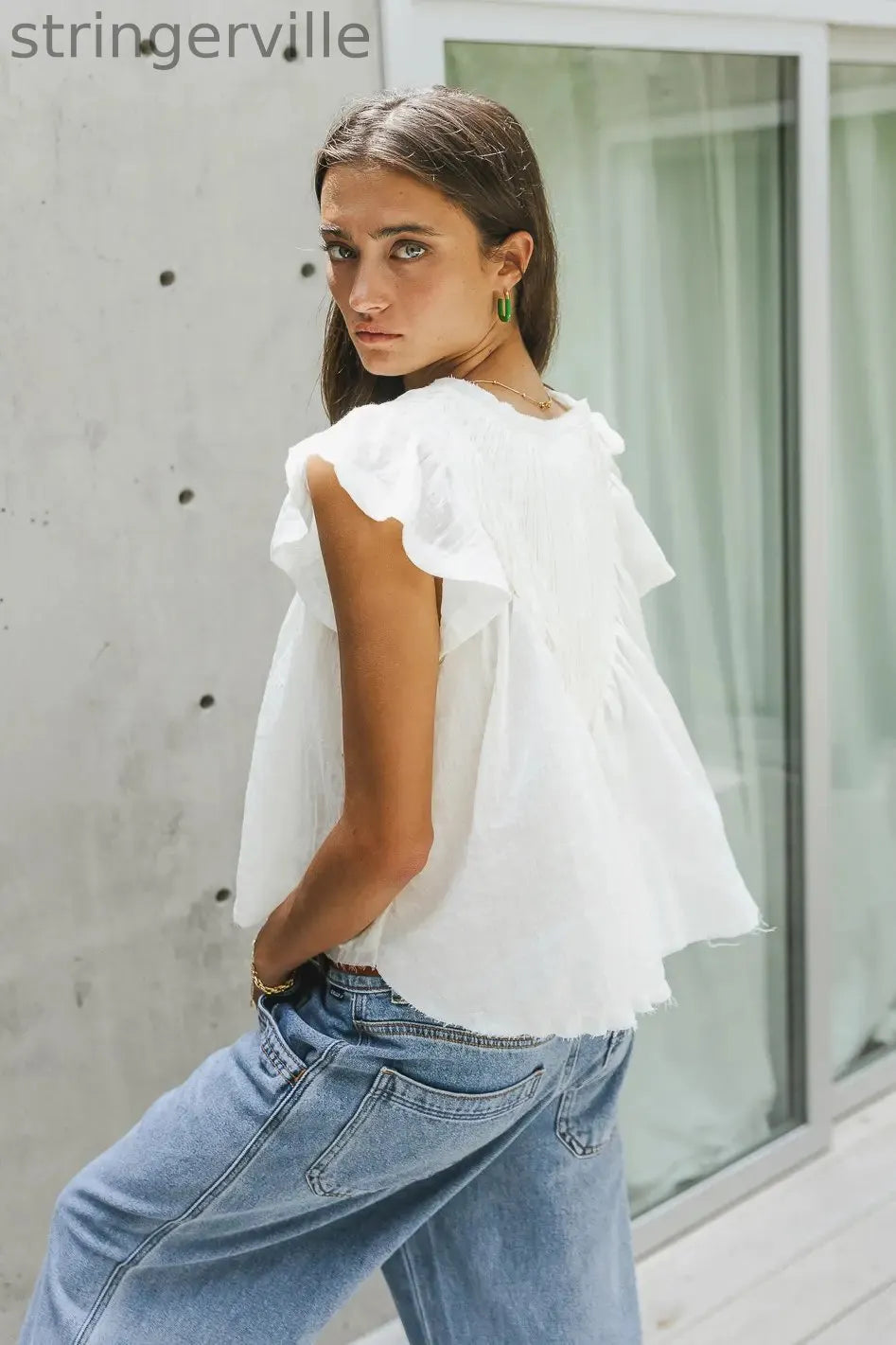 Blouse in Cream