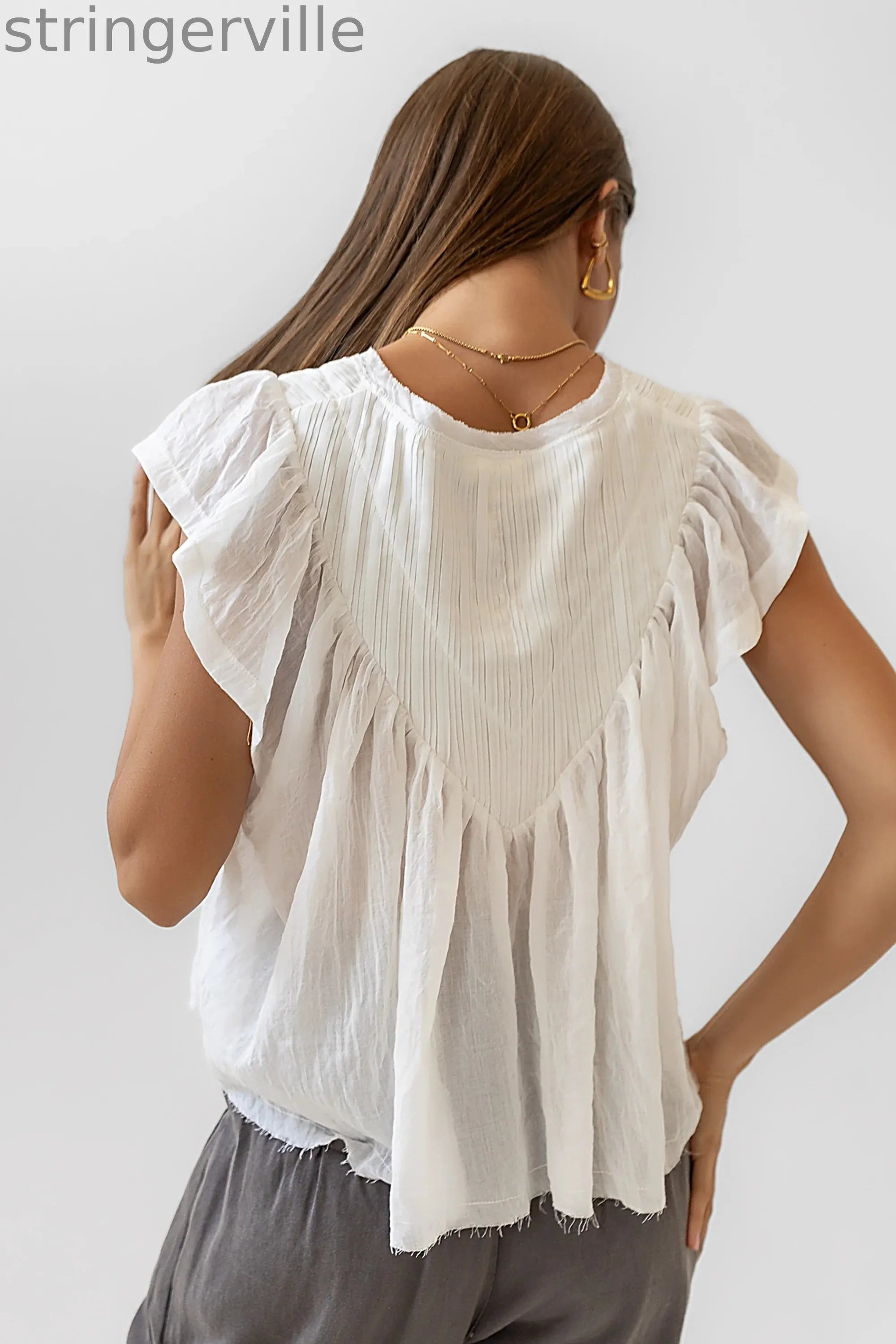 Blouse in Cream