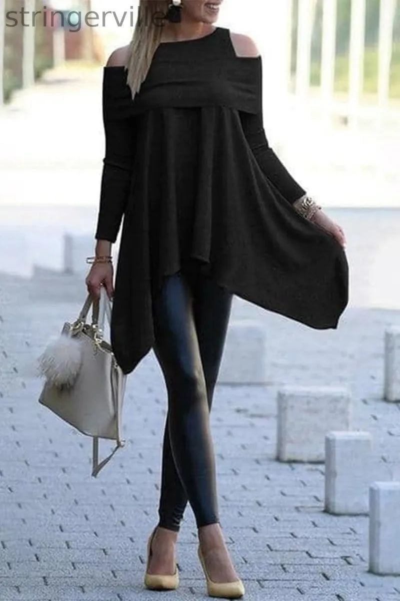 Casual Solid Solid Color O Neck T-Shirts(4 Colors)