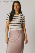 Striped Sweater in Navy