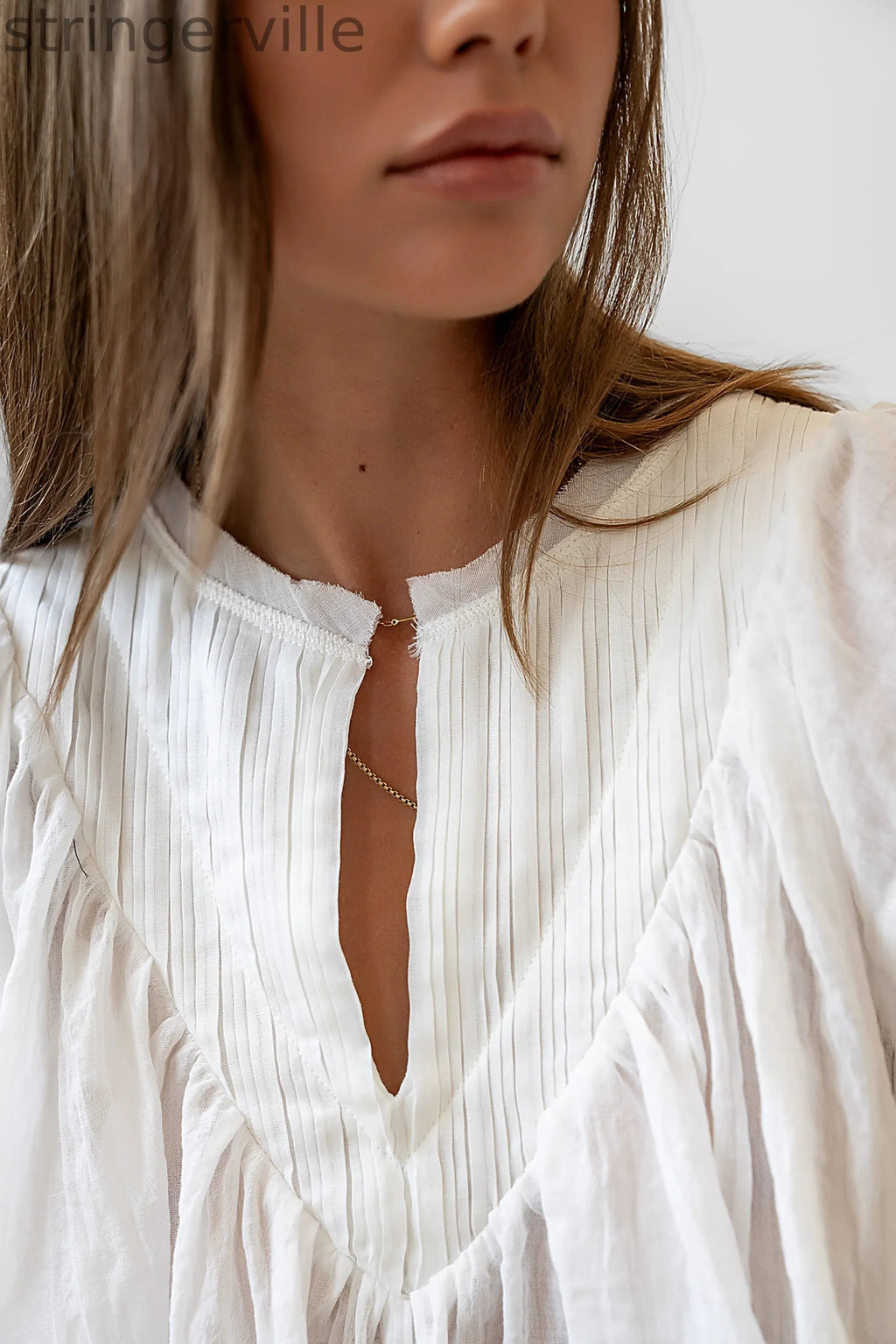 Blouse in Cream