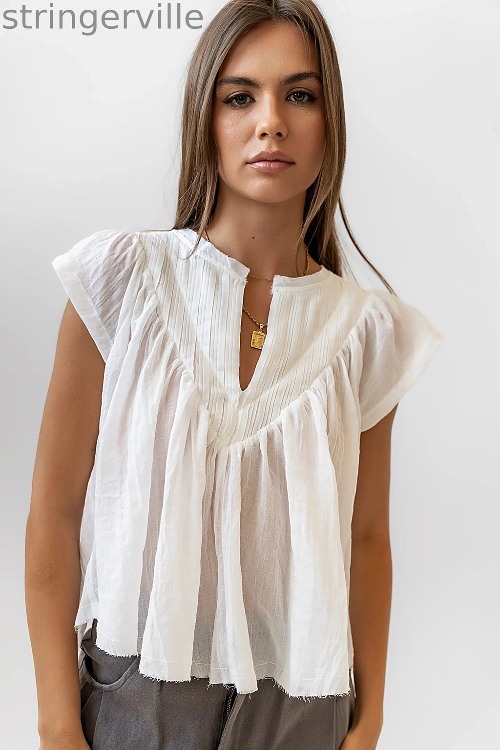 Blouse in Cream