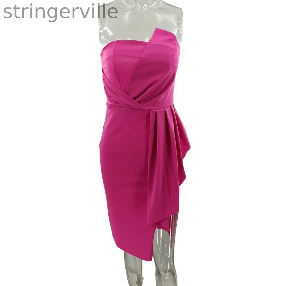 Women's Irregular Elegant Sexy Party Dress Wedding Guest Dress