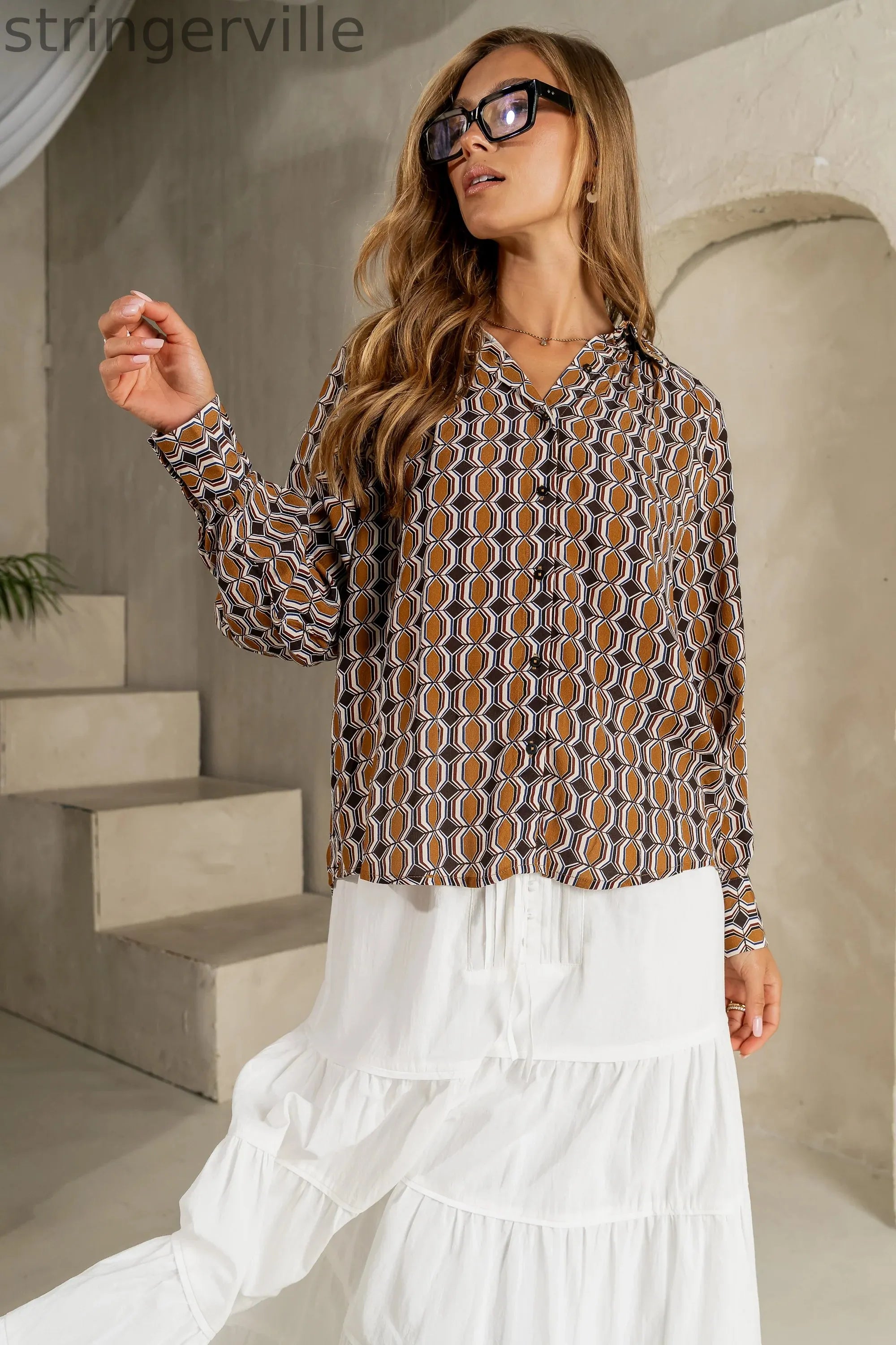 Abstract Blouse