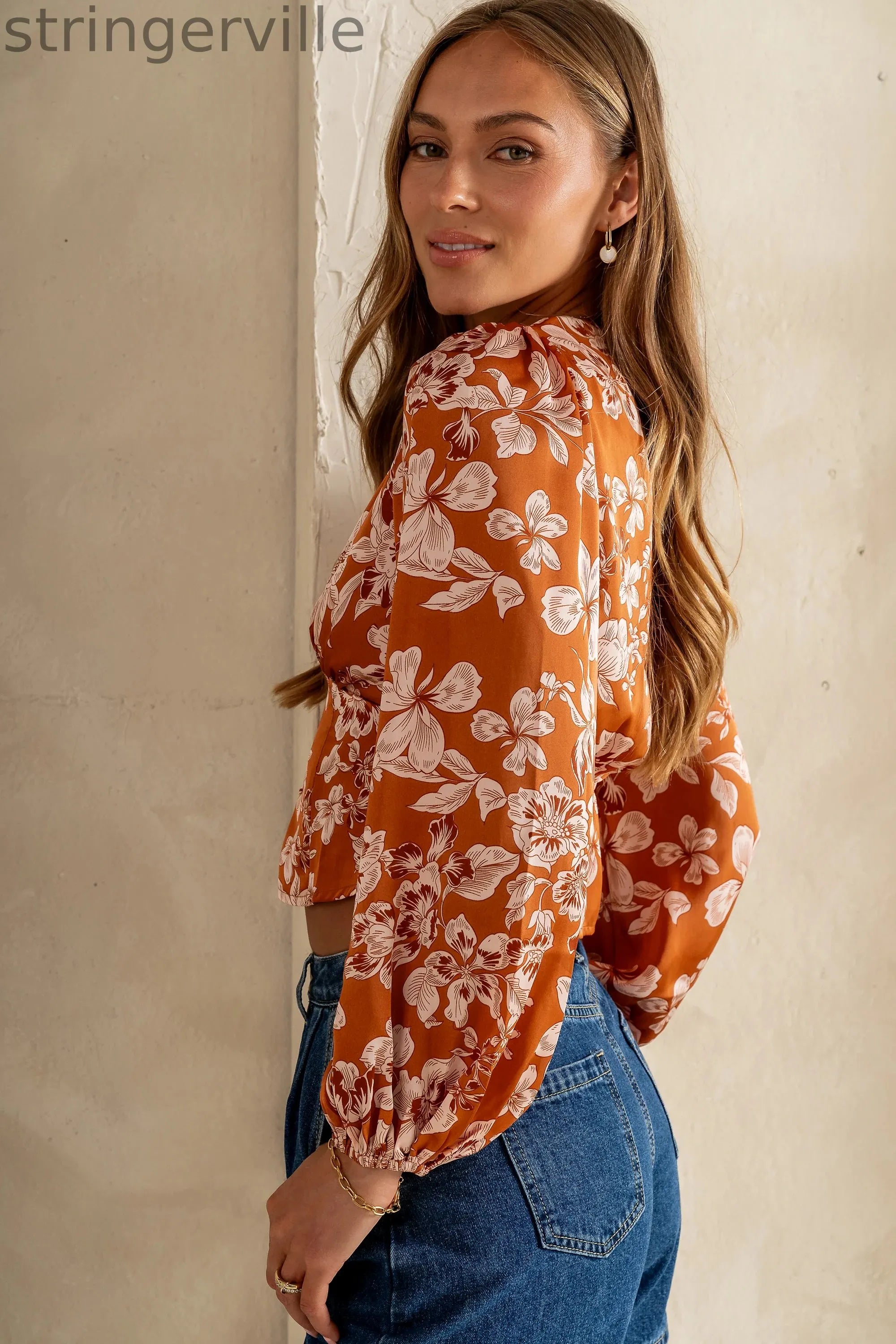 Button Front Blouse