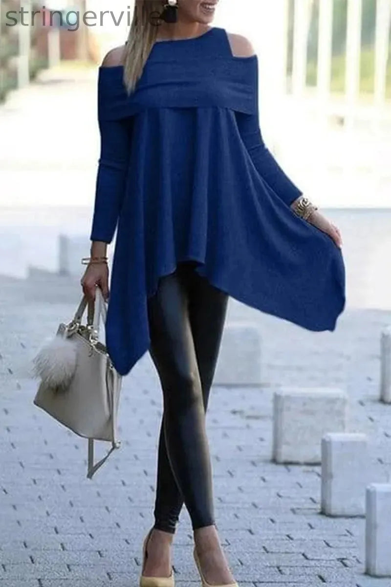 Casual Solid Solid Color O Neck T-Shirts(4 Colors)