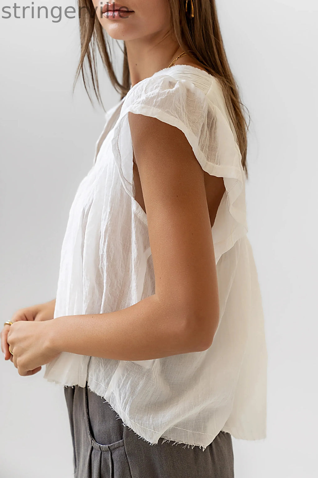 Blouse in Cream